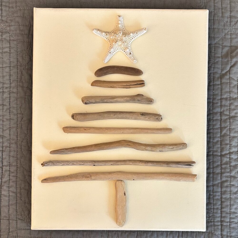 Canvas with Driftwood Tree on Canvas